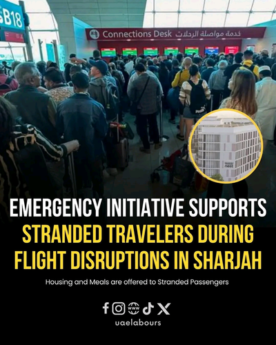 Sharjah has mobilized community resources to address the immediate needs of passengers affected by recent flight cancellations.