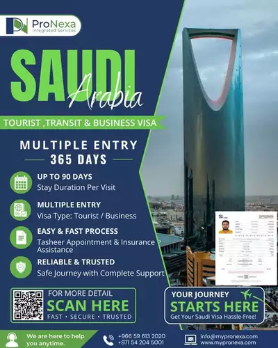 ### **🇸🇦 Saudi Arabia Multiple Entry Visa – Valid for 365 Days**