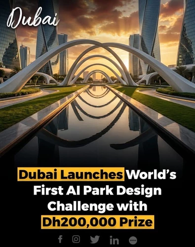 Dubai has launched the world’s first AI-powered park design challenge, inviting architects, designers, students, researchers, startups, and innovators to redesign Al Safa 2 Park using artificial intelligence. The initiative aims to encourage creative, sustainable, and community-focused urban solutions.