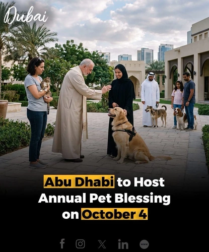 Abu Dhabi’s annual pet blessing event is back, bringing pets and their owners together for a special community celebration. The event highlights the bond between people and their beloved animals.