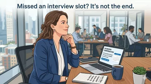 Missed an interview slot? It’s not the end.