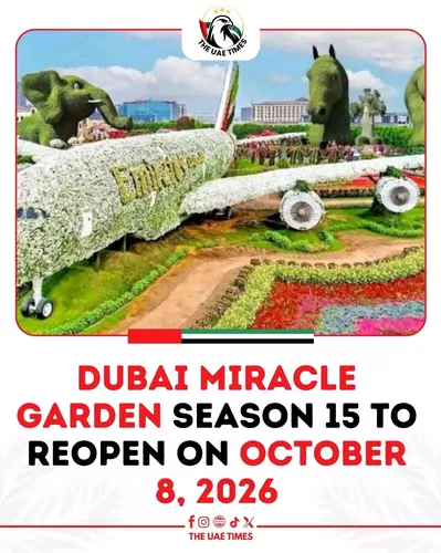 Dubai Miracle Garden is getting ready to bloom once again! 🌸✨