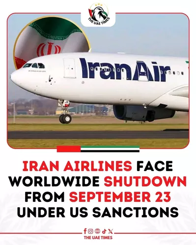 All Iranian airlines could face a worldwide shutdown from September 23, according to US Treasury Secretary Scott Bessent.