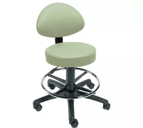 Gas-assisted adjustable height stools are comfortable, durable, practical with anti-bacterial additive helping to reduce MRSA and other bacteria.