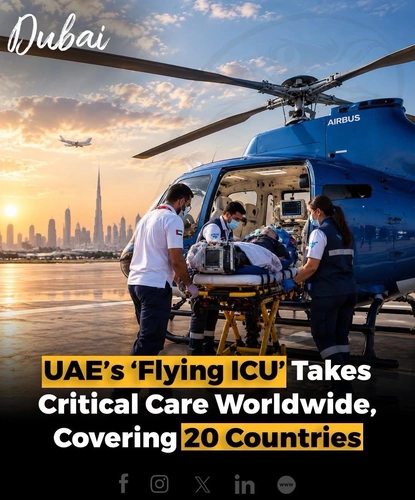 The UAE’s ‘flying ICU’ is taking critical medical care across borders, transporting critically ill patients who need specialised treatment during long-distance journeys. The service has completed nearly 1,000 flying hours across 20 countries and five continents in its first five months.