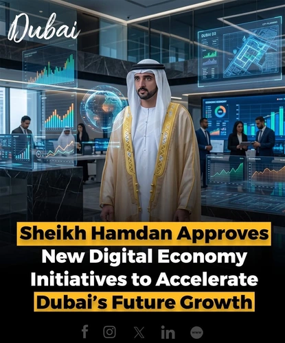 Dubai Crown Prince Sheikh Hamdan has approved a new set of digital economy initiatives aimed at strengthening Dubai’s position as a global hub for technology, innovation, and artificial intelligence. The measures focus on accelerating digital transformation, supporting AI adoption, and creating new opportunities for businesses and startups.