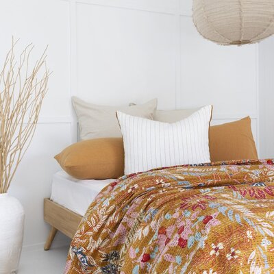 Transform Your Bedroom with a Kantha Quilt | Linen Connections