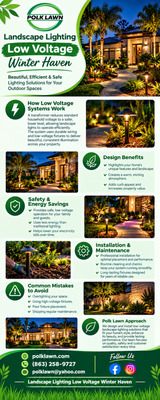 Professional Low Voltage Landscape Lighting Winter Haven 
Enhance your outdoor space with professional landscape lighting low... – @polklawn on Tumblr