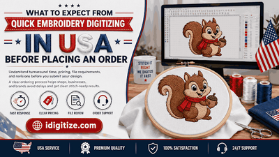 What to Expect from Quick Embroidery Digitizing In USA Before Placing an Order