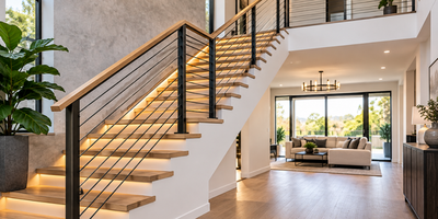 Modern Interior Railings for Stairs: Stylish Ideas for a Contemporary Home
