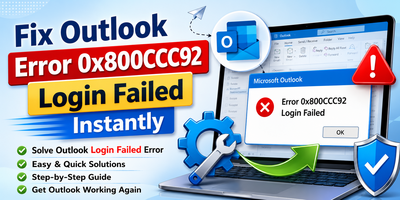 Fix Outlook Error 0x800CCC92 Login Failed Instantly | MailsDaddy Official Blog