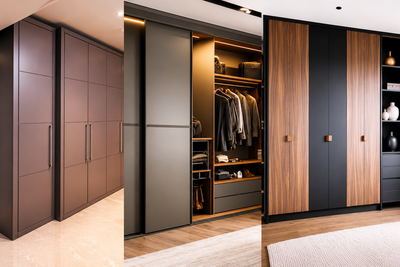 20 Wooden Wardrobe Designs: Material, Cost &amp; Layout Comparison, Wooden Wardrobe Designs, Modular Wardrobe, Wardrobe Design, Bedroom Wardrobe, Sliding Wardrobe, Luxury Interiors, Modern Bedroom Design, Custom Wardrobe, Home Interior Design, Wardrobe In
