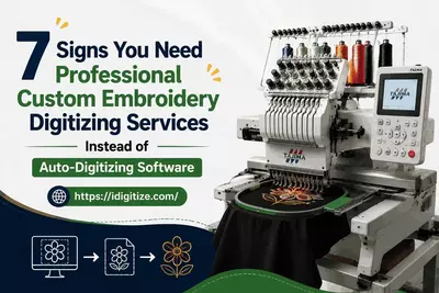 7 Signs You Need Professional Custom Embroidery Digitizing Services Instead of Auto-Digitizing Software - All Services at Global eConnections Community Articles - Global eConnections