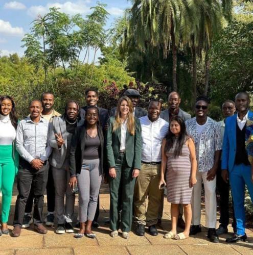 British High Commissioner Jane Marriott Meets Kenyan Entertainers To Discuss Food Security