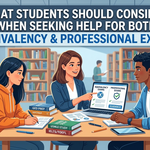 What Students Should Consider When Seeking Help for Both Equivalency and Professional Exams
