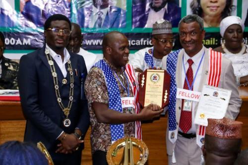 Governor Godhana Receives Award From Chartered Institute Of Peace And Governance