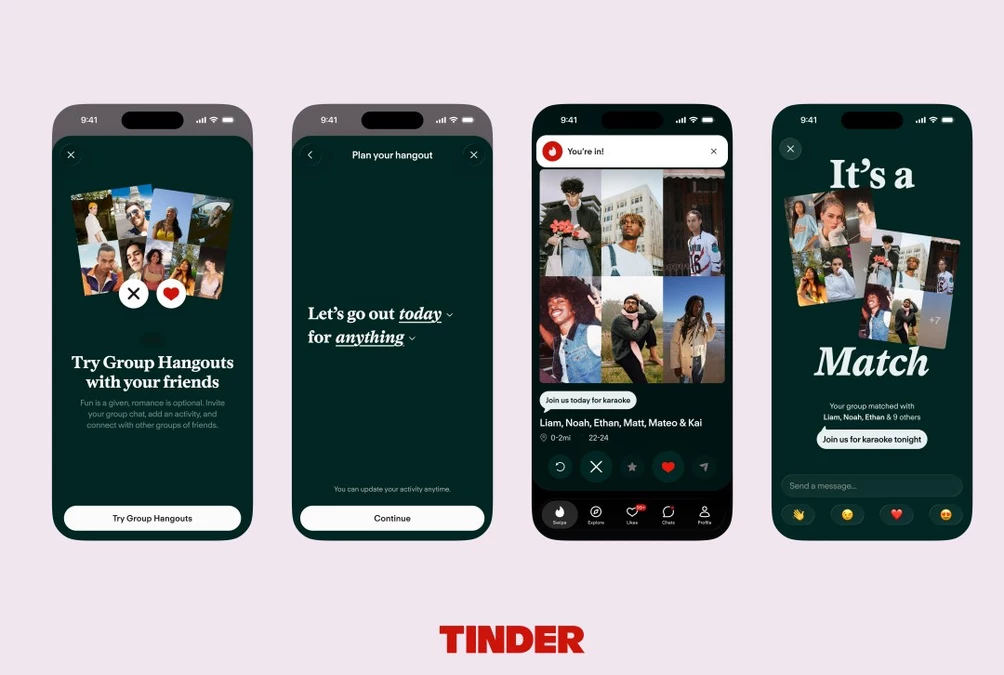 Tinder Group Hangouts: Date with Friends in New Feature
