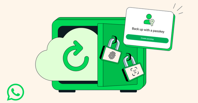 WhatsApp Can Now Use Passkeys to Secure Your Backups