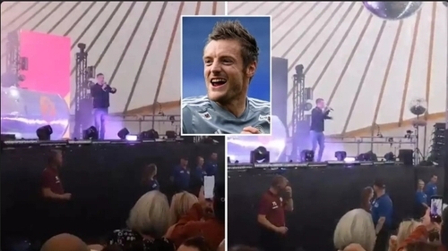 Jamie Vardy Turns Up On Stage At Festival And Unloads On Spurs
