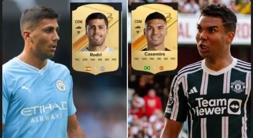 Fans Genuinely Can't Believe Rodri And Casemiro Are The SAME Rating In EA FC 24