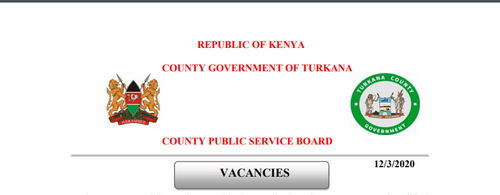 Turkana County Public Service Board Hiring 59 Positions
