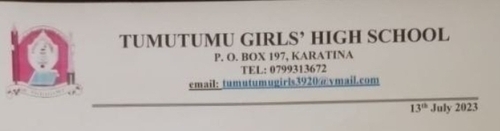 Tumutumu Girls Hiring School Cateress
