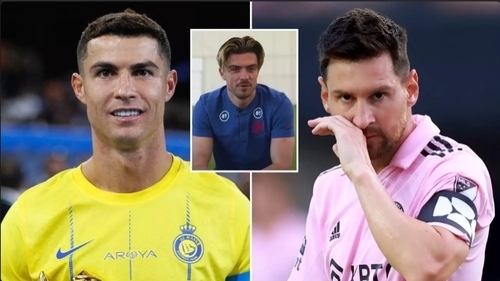 Jack Grealish Was Left Visibly Struggling To Pick Between Ronaldo Or Messi