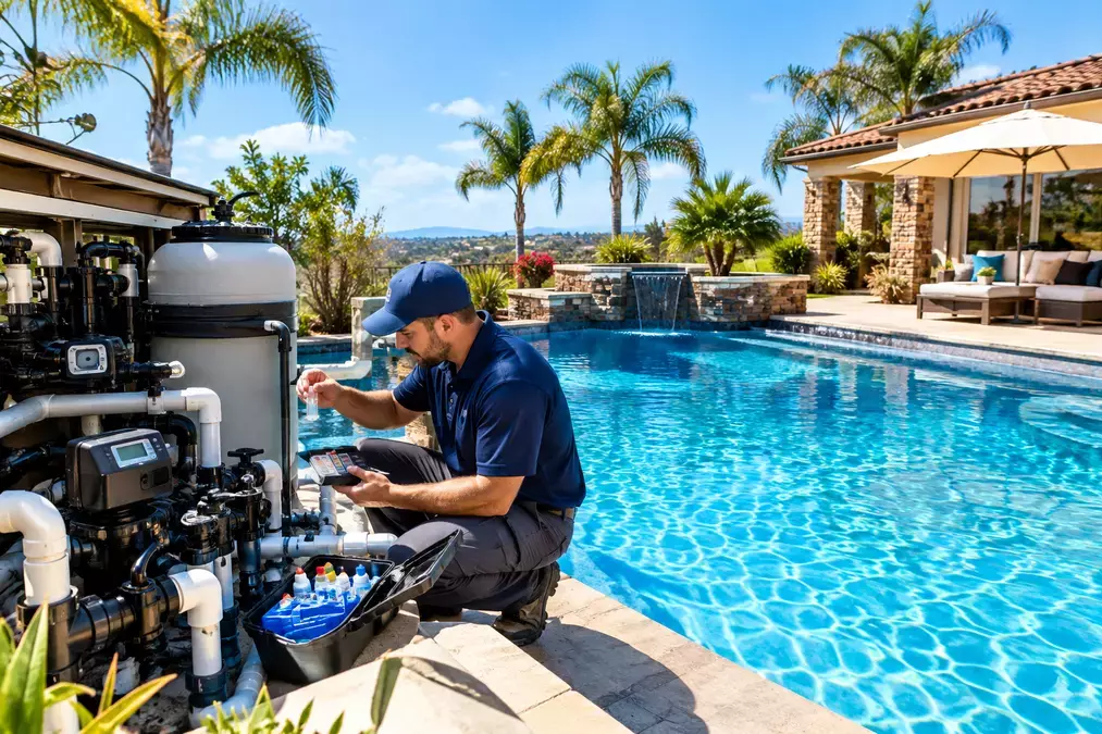 What a Pool Service Company in Corona, CA Really Does