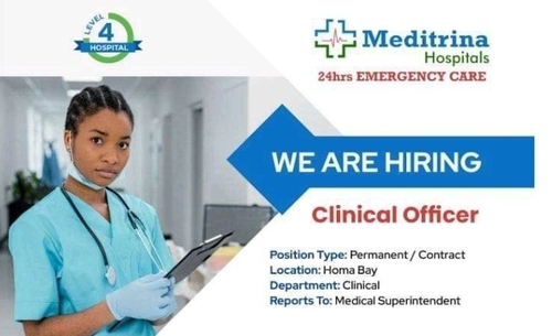 Meditrina Hiring Clinical Officer