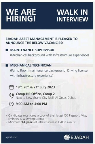 Ejadah Asset Management Group LLC: Apply Now Working At a Leading Asset management company UAE #1