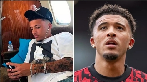 Manchester United Fans Furious With Jadon Sancho As Images From His Trip To The US Emerge