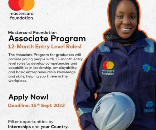 Call For Application : The Mastercard Foundation Associate Program