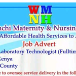 WMNH Hiring Laboratory Technologist
