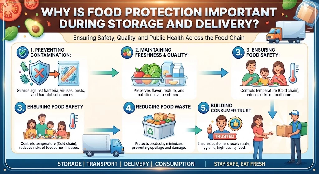 Why Is Food Protection Important During Storage and Delivery?