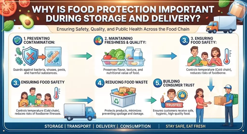Why Is Food Protection Important During Storage and Delivery?