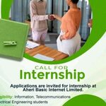 Internship Opportunity Open At Aherinet