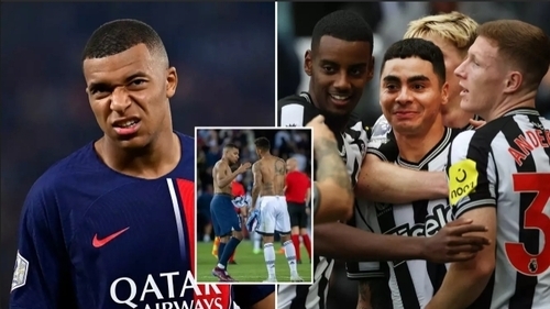 Newcastle Player Insists He Will Only Swap Shirts With Kylian Mbappe If The PSG Star Asks Him First