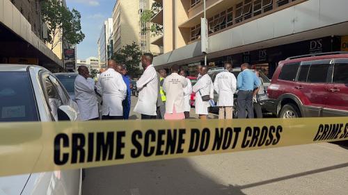 Detectives Visit Scene Where NHIF Staff Was Shot On Monday