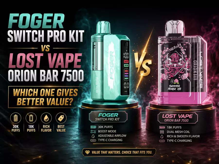 Foger Switch Pro Kit vs Lost Vape Orion Bar 7500: