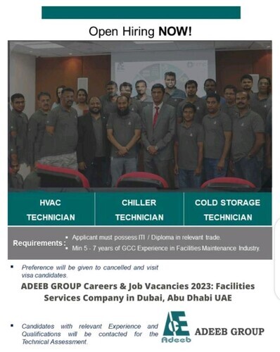 ADEEB GROUP Careers & Job Vacancies 2023: Facilities Services Company in Dubai, Abu Dhabi UAE