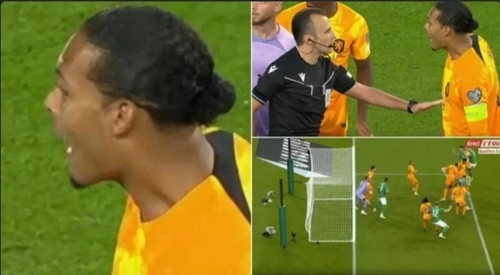 Virgil van Dijk Fumes At Referee Again During Netherlands Match