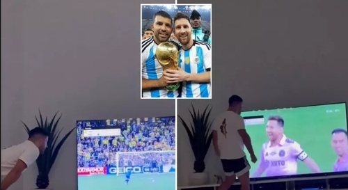 Sergio Aguero’s Wholesome Reaction To Lionel Messi Winning The Leagues Cup Goes Viral
