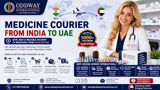 Courier Medicines from India to UAE for International Supply