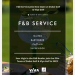 Soar High in the F&B Realm: Join the Elite Team of Dubai Golf & Viya Golf in 2023!