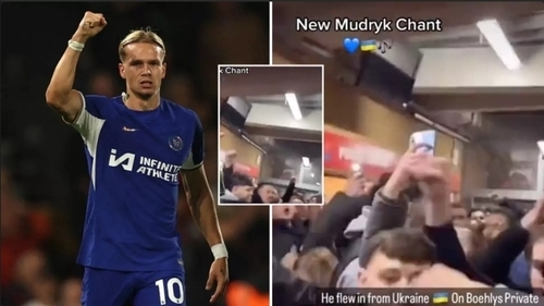Chelsea Fans Sing Chant For Mykhailo Mudryk Vs Fulham 