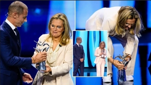 UEFA President Aleksander Ceferin Slammed For Comments Made Over Sarina Wiegman's Trophy