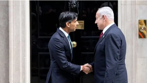 Sunak Meets Netanyahu For Downing Street Talks
