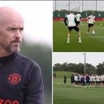 Erik ten Hag Joins In Training Drill After Watching Them Play 'Defensive Football', He Fixed It Immediately