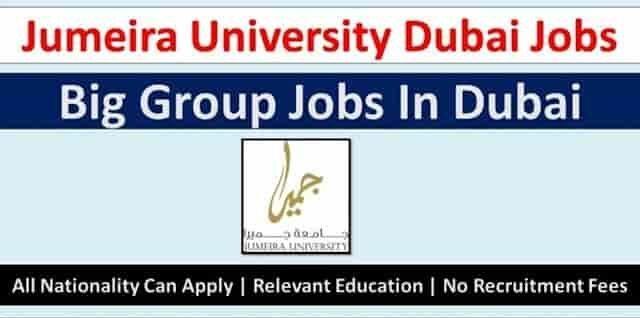 Jumeira University Careers New Vacancies – UAE 2025