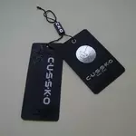 Custom spot UV tags for a simple brand finishing look